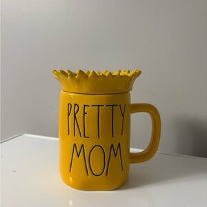 Rae Dunn 'Pretty Mom' Sunflower Ceramic Mug